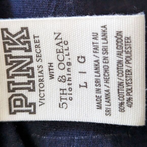 PINK 5th and Ocean Blue Long Sleeve Henley Shirt - Picture 6 of 6